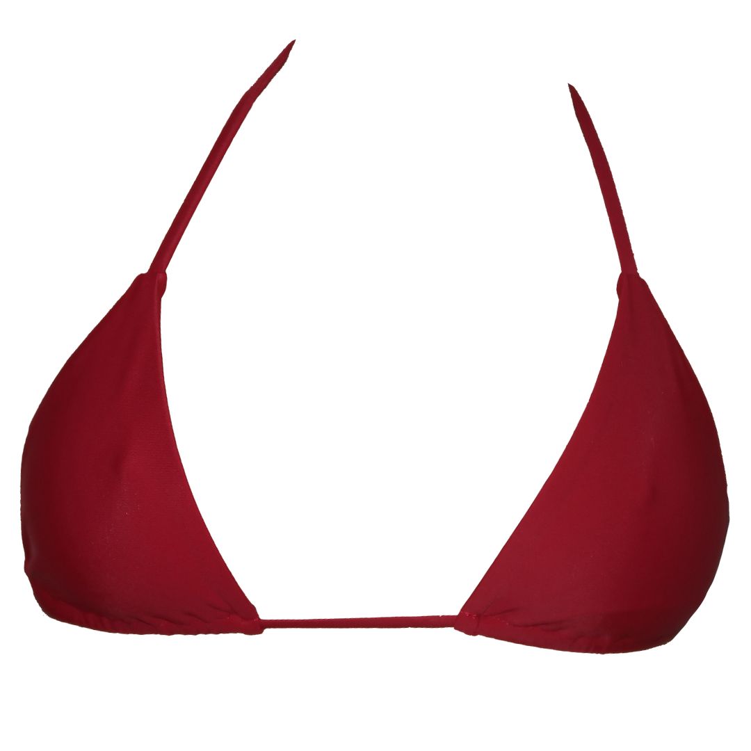 Messina Bikini Top | Wine Red - Bertone Swim