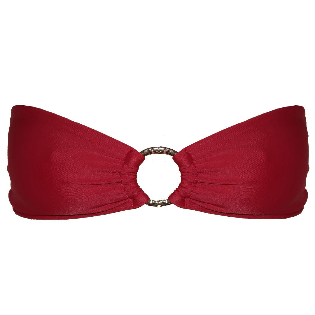 Calabria Bikini Top | Wine Red - Bertone Swim