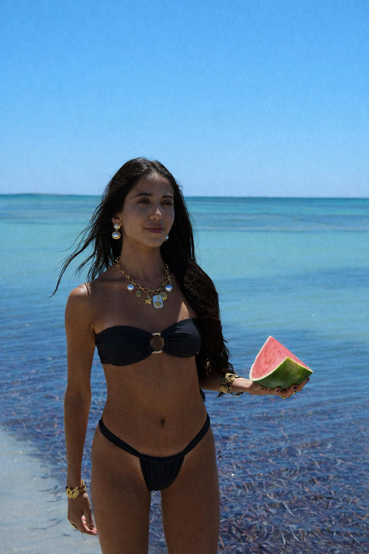 Calabria Bikini Top | Black