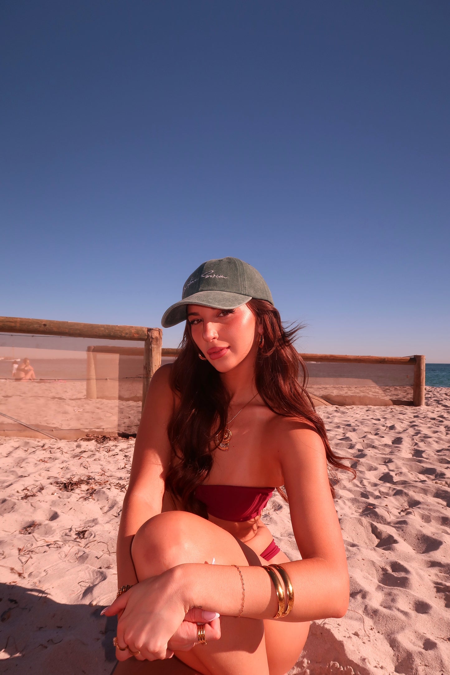 Dark Army Green  Bertone Swim Summer Hat