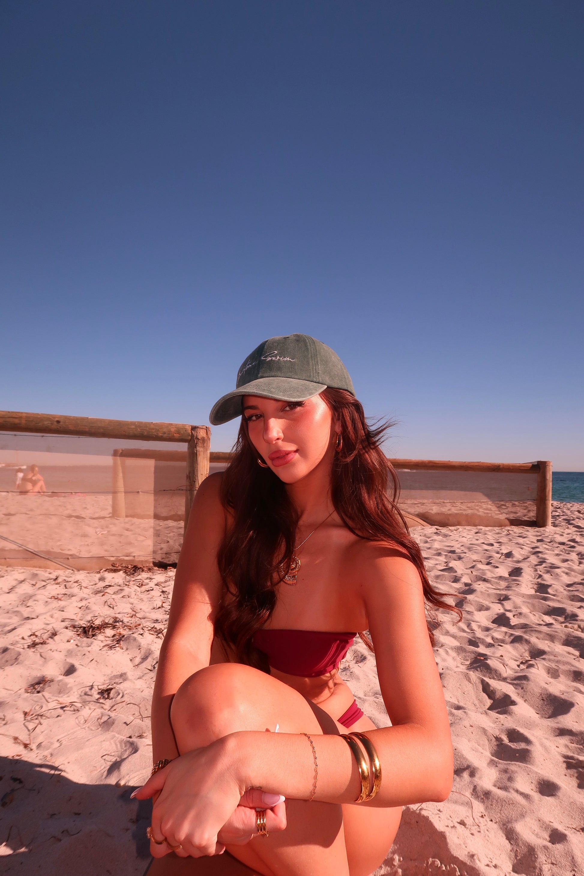 Dark Army Green  Bertone Swim Summer Hat