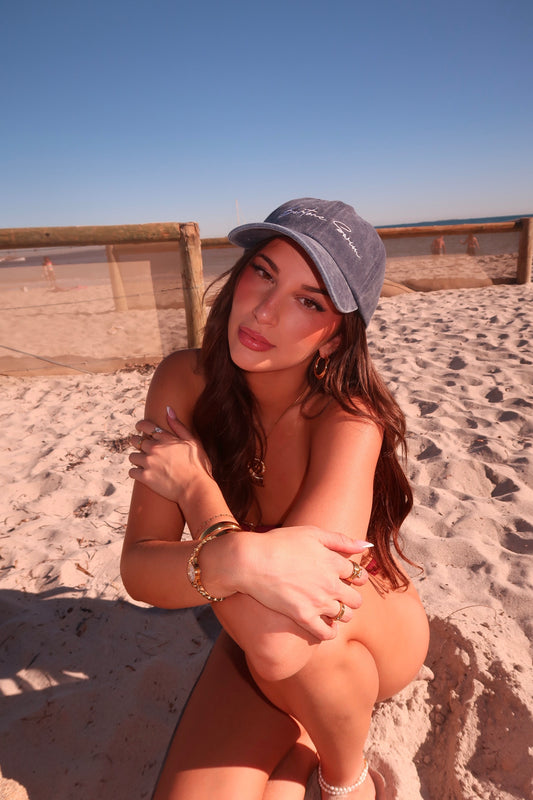 Navy Bertone Swim Summer Hat