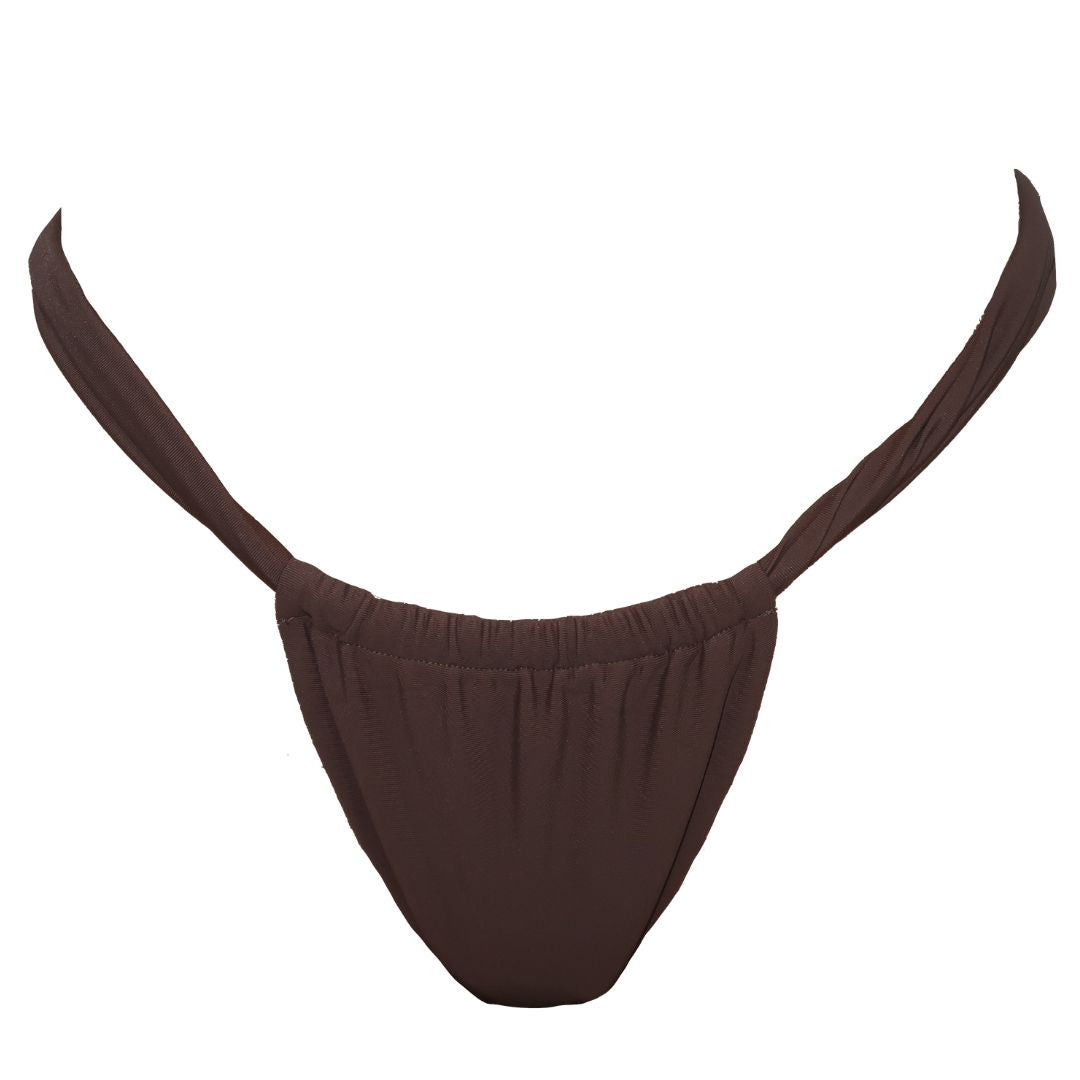 Ti Amo Bikini Bottom | Brown - Bertone Swim